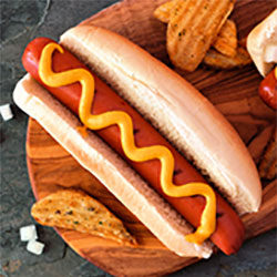 wegański hot dog