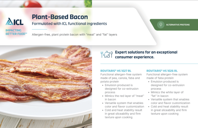 Plant Based Bacon recipe card