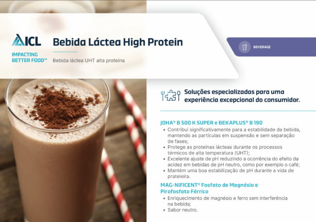 Bebida Láctea High Protein recipe card